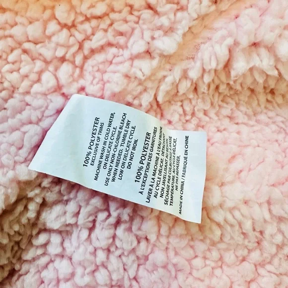 Cozy Pink Polyester Baby Robe - Picture 3 of 4